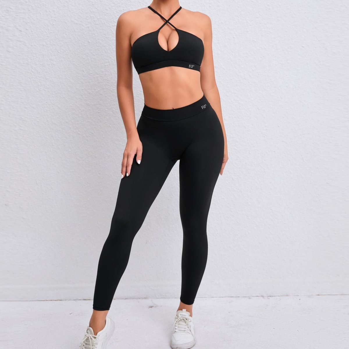 V Back Leggings Rockstar Peach